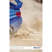 Subaru WRX 2017 Sports Car manual cover