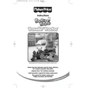 Fisher Price Mattel Travelin Tractor 73436 Toy manual cover