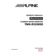 Alpine TMX-R3200S manual cover