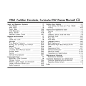 Cadillac Escalade ESV 2006 manual cover