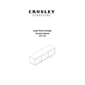 Crosley CF1115 Cabinet manual cover