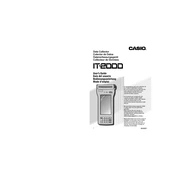 Casio IT-2000D33E Data Collector manual cover