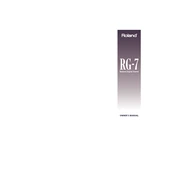 Roland RG-7 manual cover