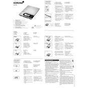 Korona 77801 Scale manual cover