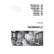 De Dietrich DRL1624J Refrigerator manual cover