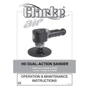 Clarke 3110849 CAT93 HD Dual-Action Sander manual cover