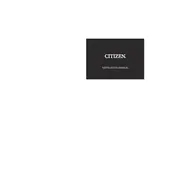 Citizen 529 Watch manual cover