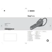 Bosch EasyPump Pump manual cover