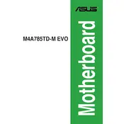 ASUS M4A785TD-M EVO Motherboard manual cover