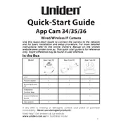 Uniden App Cam 34 Camera manual cover