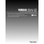 Yamaha SW-2 Subwoofer manual cover