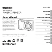 Fujifilm FinePix F80EXR Camera manual cover