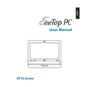 ASUS EeeTop PC ET1602 Computer manual cover