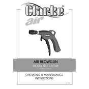 Clarke 3120162 CAT148 Air Blowgun manual cover