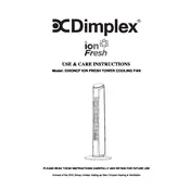 Dimplex Ion Fresh DXIONCF Fan manual cover