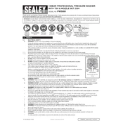 Sealey PW5000 Pressure Washer manual cover