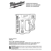 Milwaukee M12 2447-20 Stapler manual cover