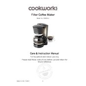 Cookworks 7245136 CM2021J Coffee Machine manual cover