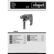 Scheppach DM850 5906813901 Drill manual cover