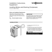 Viessmann Vitodens 200-W Series Levelling Boilers and Draining Condensate Boiler manual cover