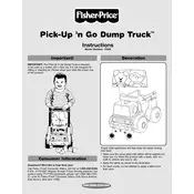 Fisher Price Mattel Pick-Up N Go Dump Truck 71022 Toy manual cover