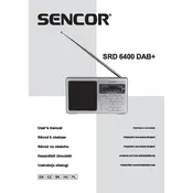 Sencor SRD 6400 DAB  Radio manual cover