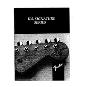 Fender U.S. Signature 10-7700 Guitar manual cover