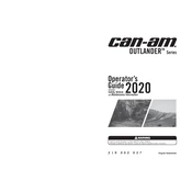 Can-Am Outlander 850 2020 Vehicle manual cover