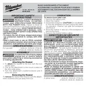 Milwaukee 49-90-2029 Saw manual cover