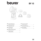 Beurer BY 15 Breast Pump manual cover