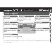 Roland VT-4 manual cover