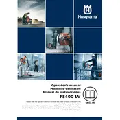 Husqvarna FS400 LV Saw manual cover