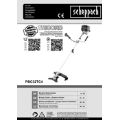 Scheppach PBC32TC4 5910706917 Brush Cutter manual cover