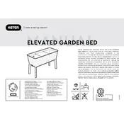 Keter Elevated Garden Bed Furniture manual cover