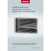 Miele HR 1934-3 G DF Range manual cover