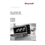 Brandt FC405MB Oven manual cover