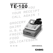 Casio TE-100 Cash Register