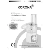 Korona 25010 Food Processor manual cover