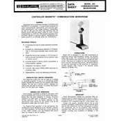 Shure 444 Microphone manual cover