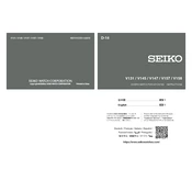 Seiko V131 Diver's Watch for Air Diving manual cover