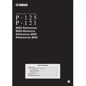 Yamaha P-121 Piano manual cover