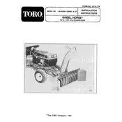 Toro Wheel Horse 42-inch 06-42SS01 Snow Thrower manual cover