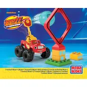 Mega Bloks Mattel Truckball Blaze DPH74 Construction Set manual cover