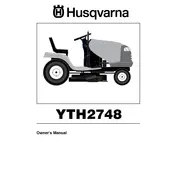 Husqvarna YTH2748 Lawn Mower manual cover