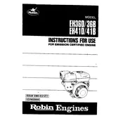 Subaru EH36D Engine manual cover