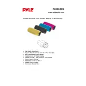 Pyle PLBSK30S Speaker manual cover