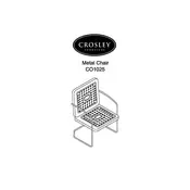 Crosley CO1025 Chair manual cover