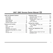 GMC Savana 2007 manual cover