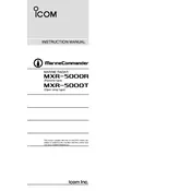 Icom MXR-5000R Radar manual cover