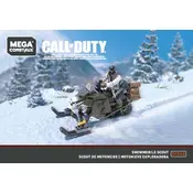 Mega Construx Mattel Call of Duty Snowmobile Scout GCP08 Construction Set manual cover